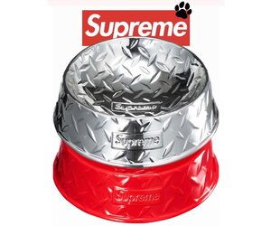 Supreme Diamond Plate Dog Bowl