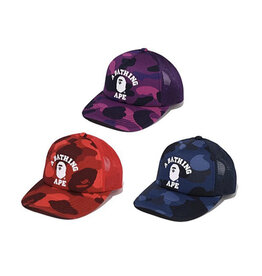 BAPE COLOR CAMO COLLEGE MESH HAT