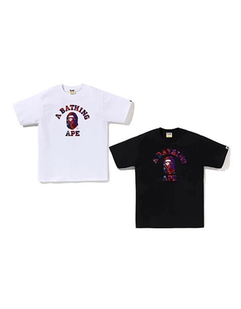 Abathing Ape BAPE COLOR CAMO CRAZY COLLEGE TEE