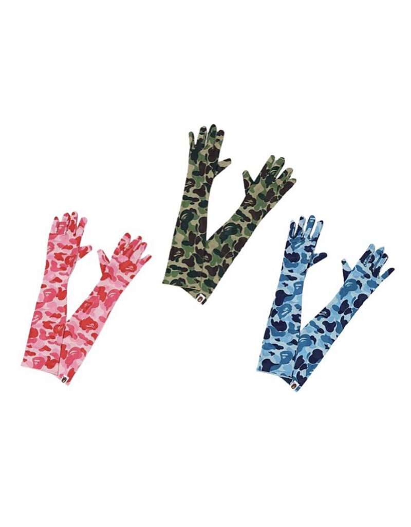 BAPE ABC CAMO GLOVES