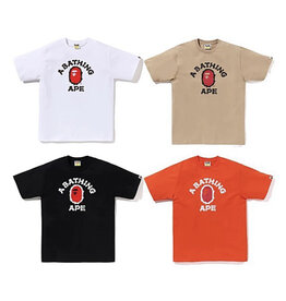 Abathing Ape BAPE BRUSH COLLEGE TEE