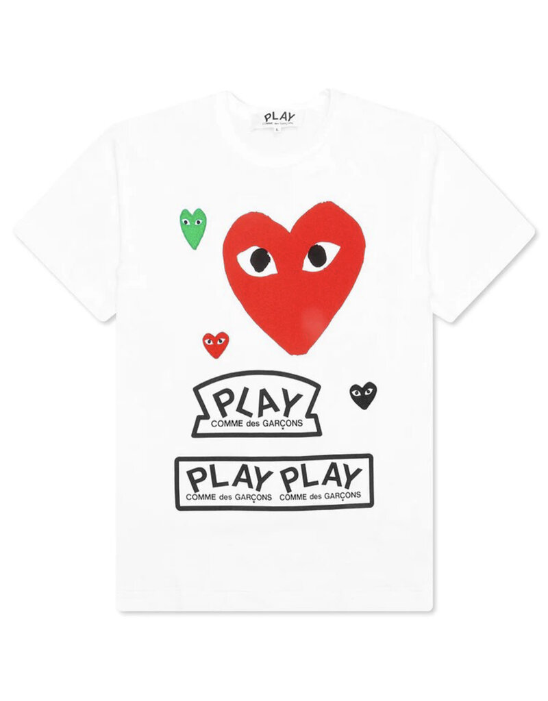 Comme des garçons CDG RED MULTI LOGO TEE