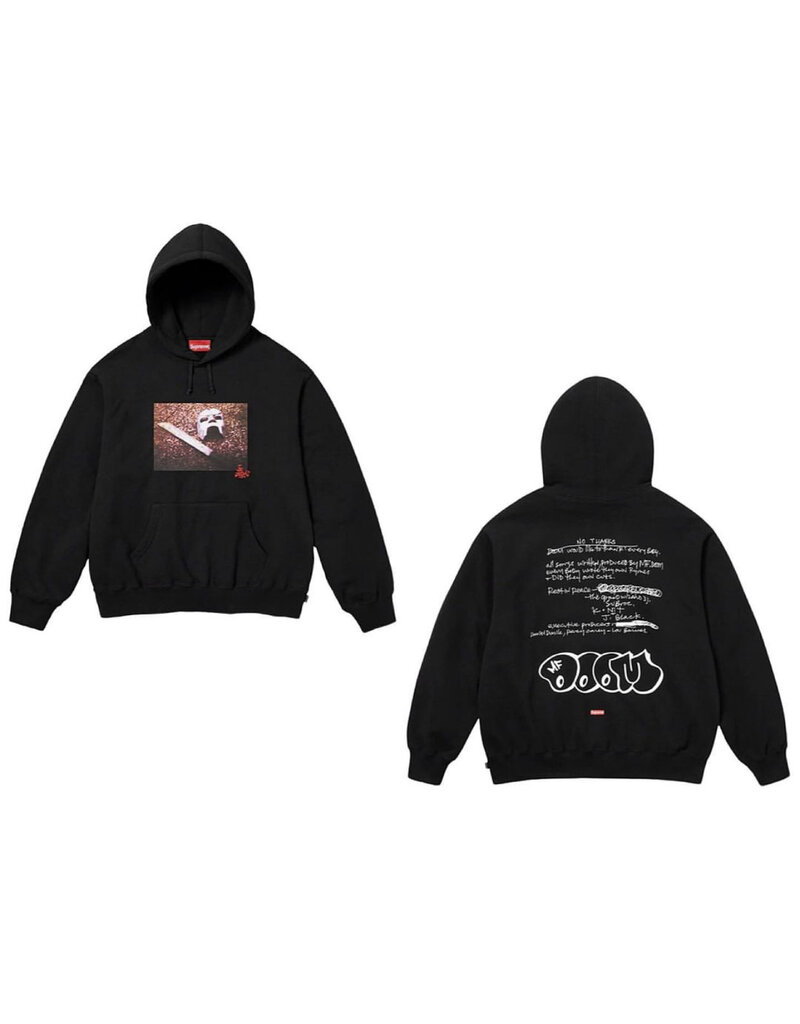 Supreme MF Doom Hooded Sweatshirt Black