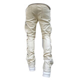 Guapi Guapi Cream Cargo Leather Pant