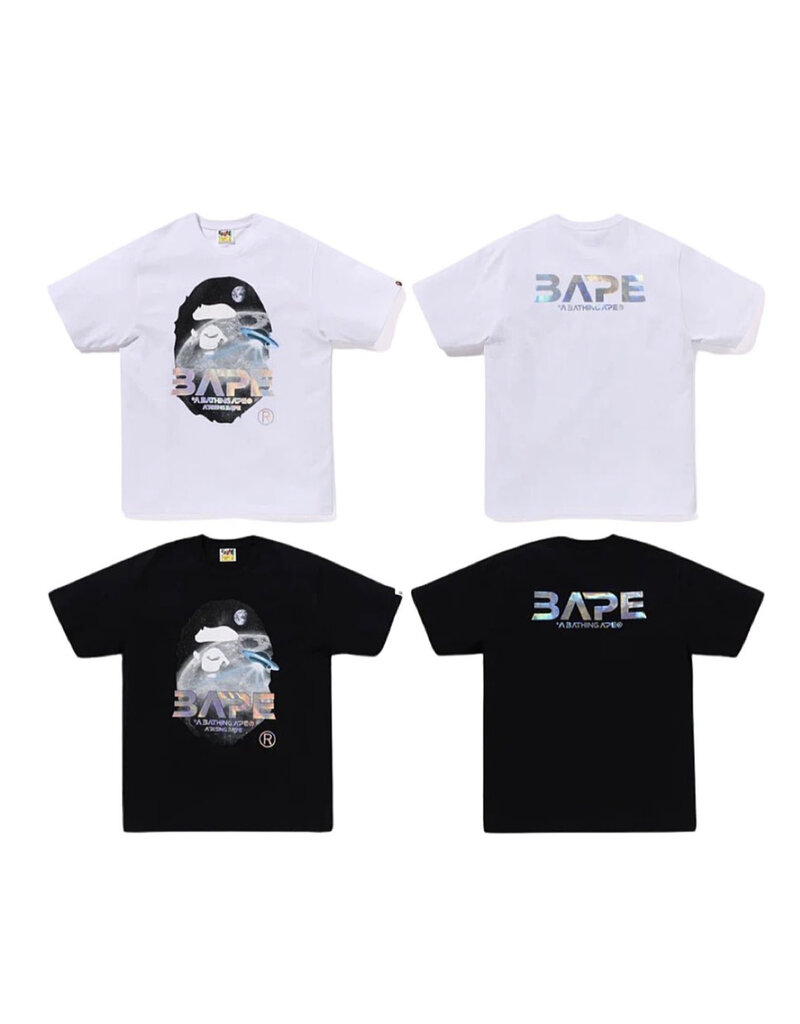 Abathing Ape BAPE MOON PHOTO APE HEAD TEE