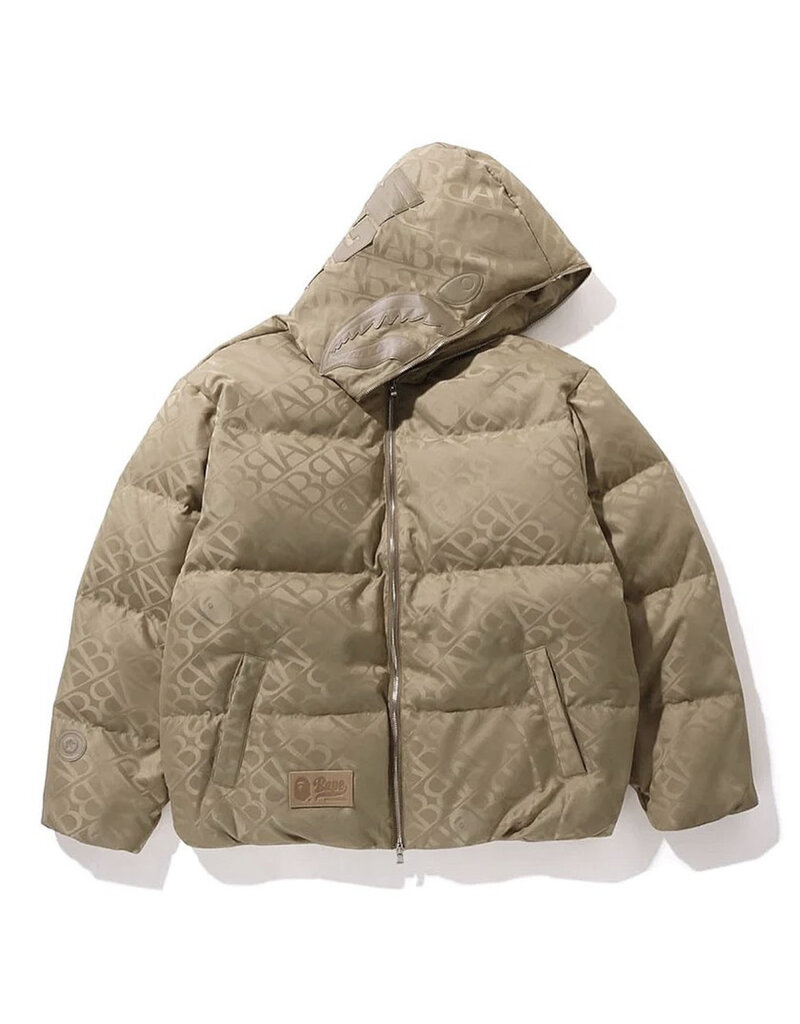 Abathing Ape BAPE SPORT MONOGRAM SHARK PUFFER