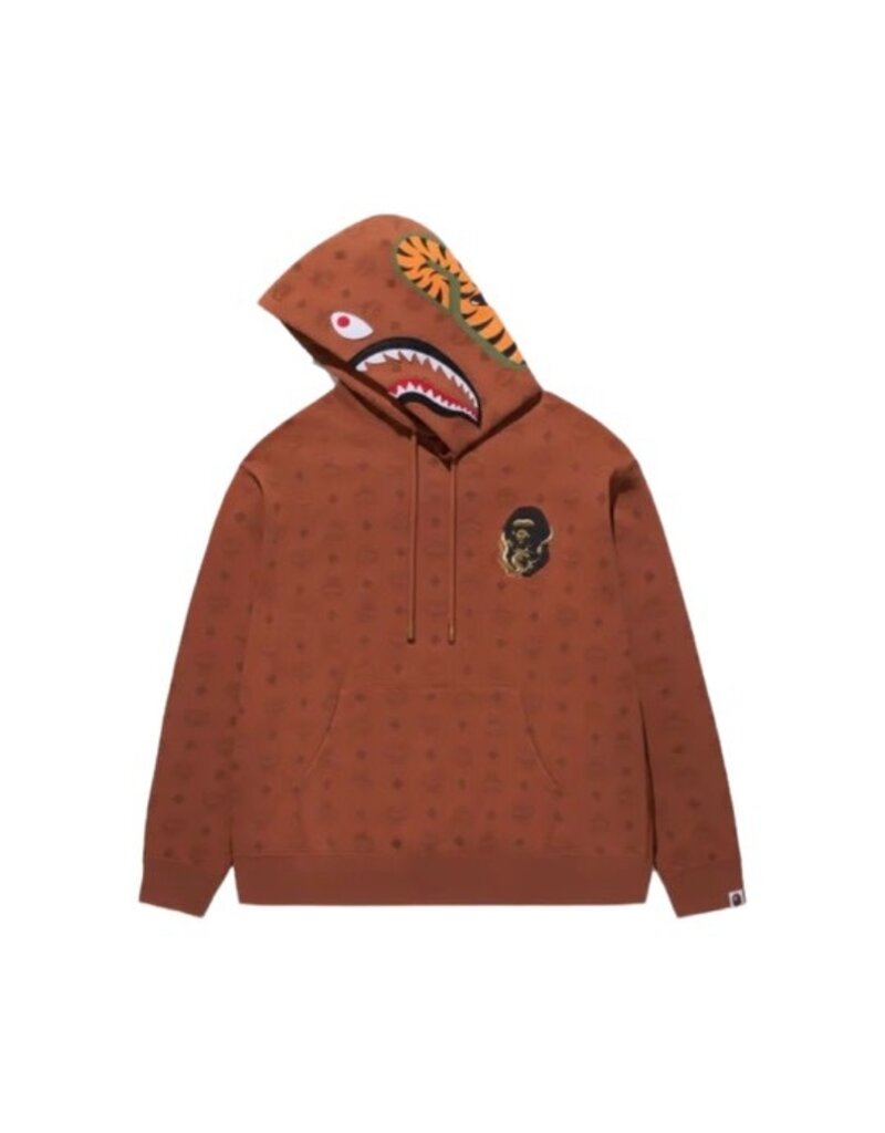 Abathing Ape BAPE X MCM SHARK PULLOVER HOODIE