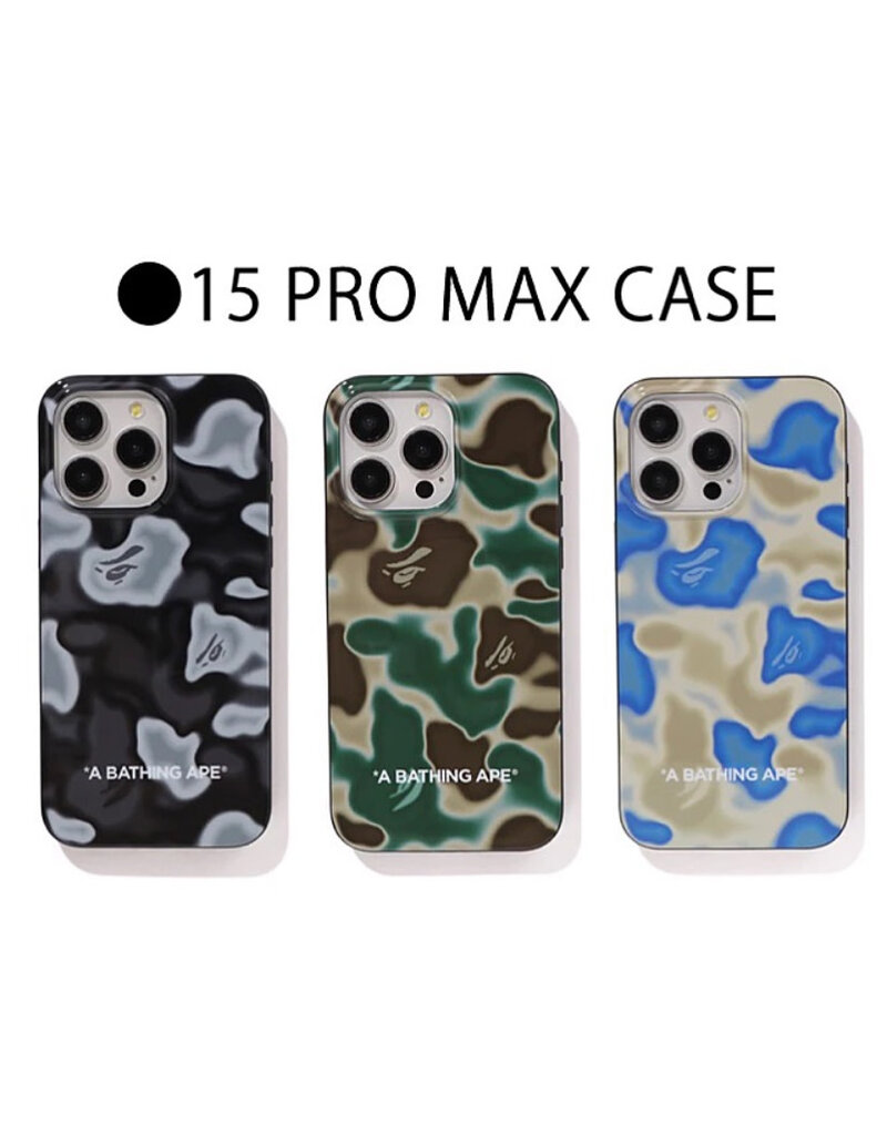 BAPE LIQUID CAMO IPHONE 15 PRO MAX CASE