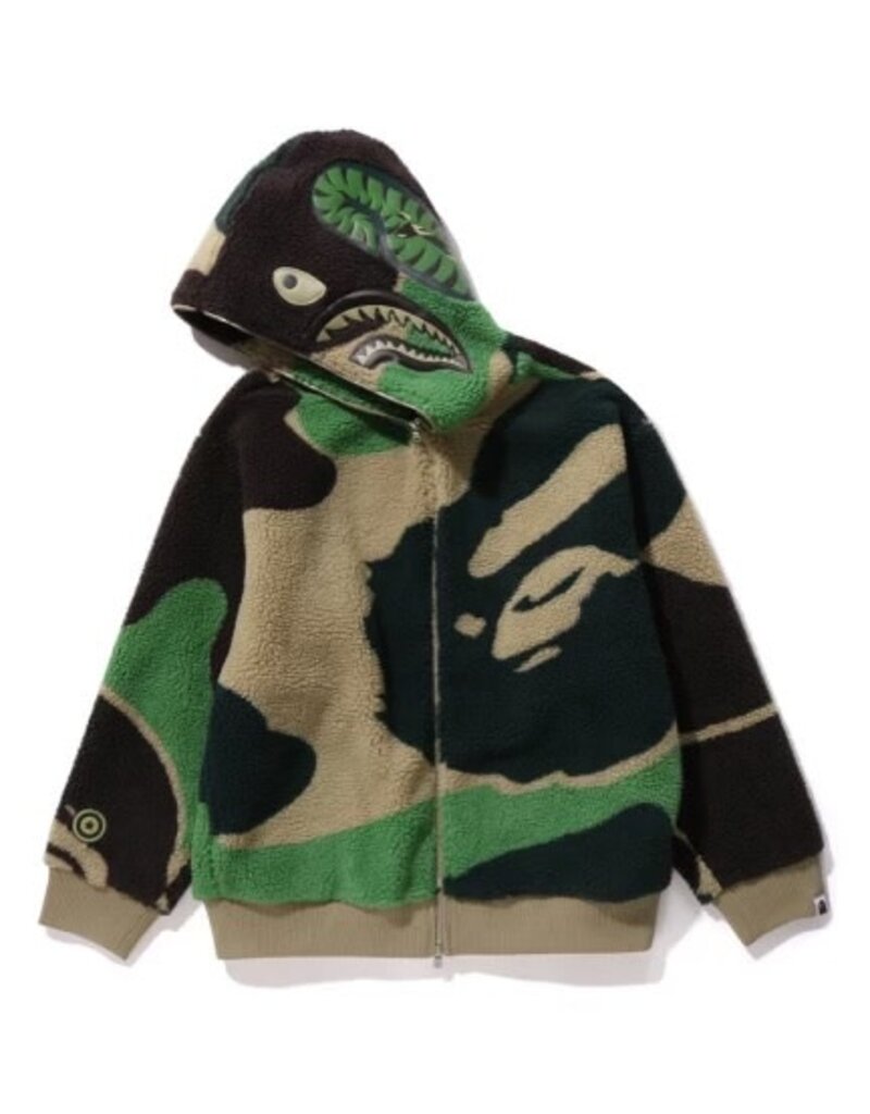 Abathing Ape BAPE MEGA CAMO SHARK BOA JACKET