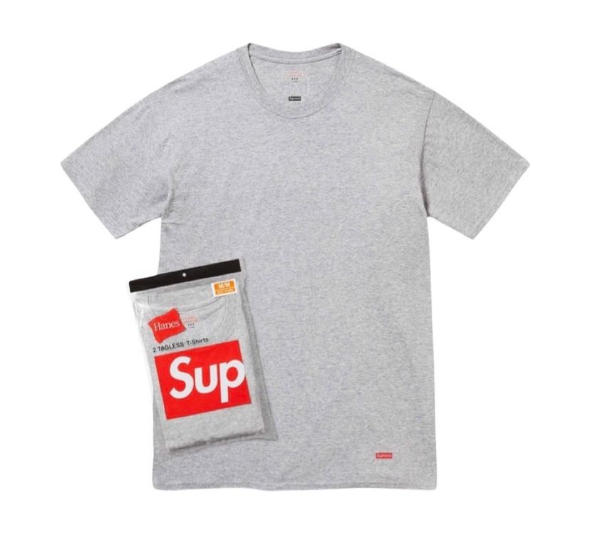 18SS Supreme Hanes Checker Tagless Tees 2Pack - シュプリーム Supreme Supreme Hanes Tagless Tees (2 Pack) - Private Stock