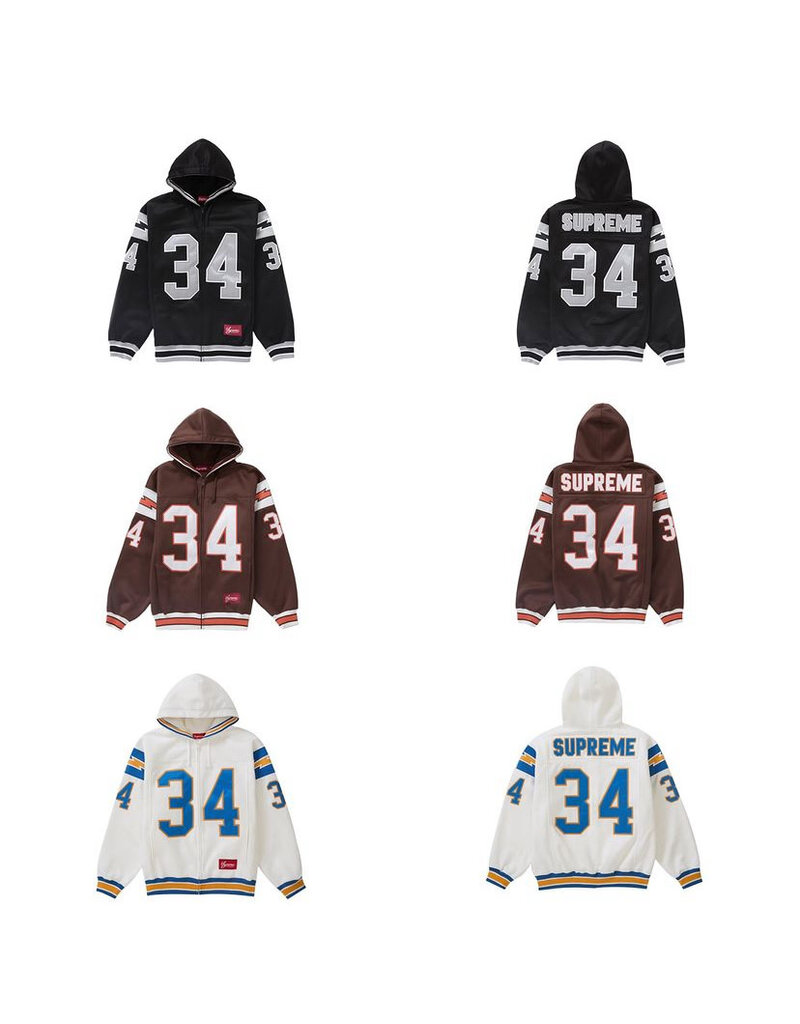 Supreme Supreme Football Zip Up Hoodie