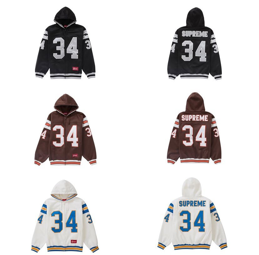 Supreme Supreme Football Zip Up Hoodie - Private Stock Supreme Supreme Football Zip Up Hoodie - Private Stock