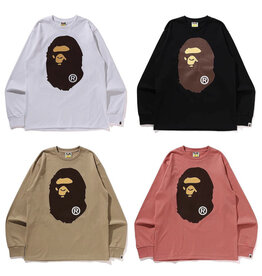 Abathing Ape BAPE BIG APE HEAD L/S TEE