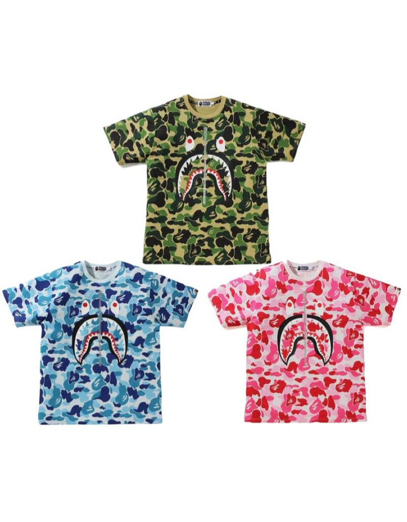 Abathing Ape BAPE ABC FULL CAMO SHARK TEE