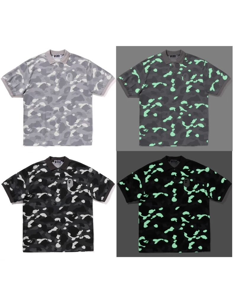 Abathing Ape BAPE CITY CAMO LARGE APE HEAD POLO