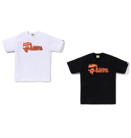 Abathing Ape A BATHING APE FLAME APE FACE TEE