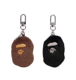 Abathing Ape BAPE APE HEAD FAUX FUR KEYCHAIN