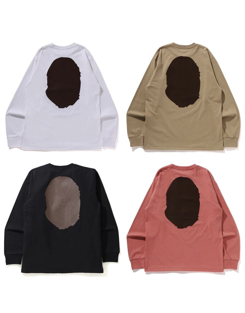 Abathing Ape BAPE BIG APE HEAD L/S TEE