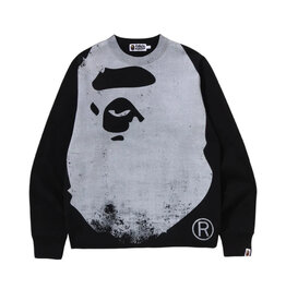Abathing Ape BAPE APE HEAD OVER PRINT CREWNECK