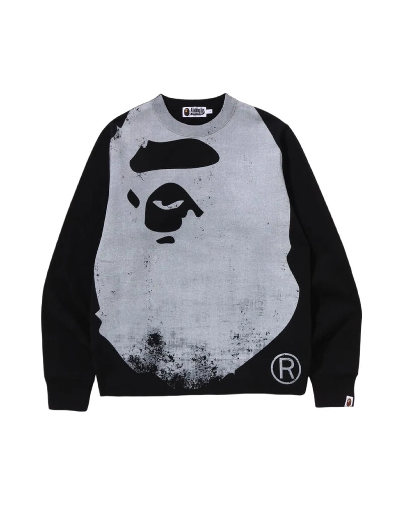 Abathing Ape BAPE APE HEAD OVER PRINT CREWNECK