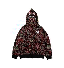 Abathing Ape BAPE X 88RISING GLOW SHARK FULL ZIP