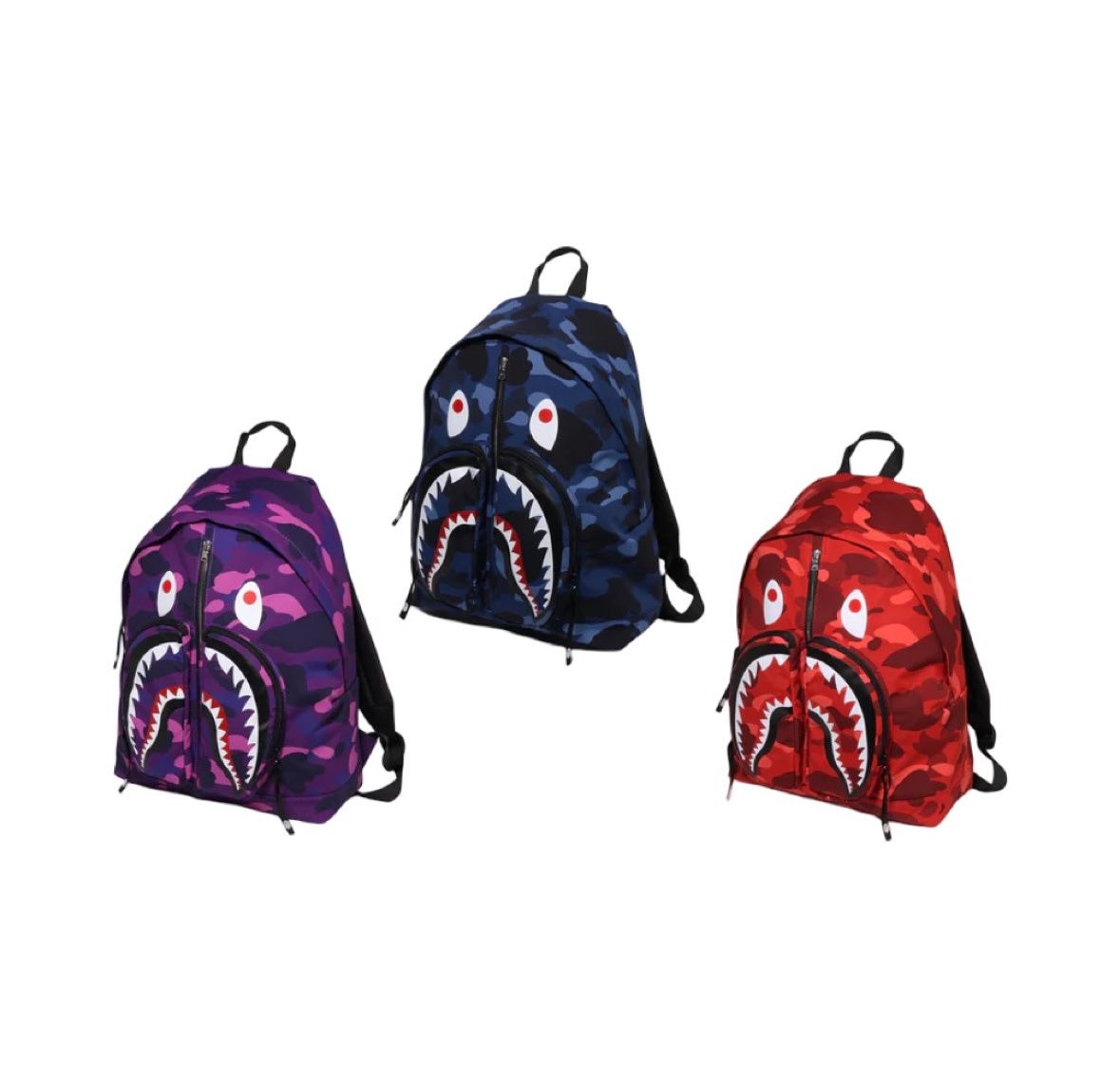 Abathing Ape BAPE COLOR CAMO SHARK DAYPACK - Private Stock