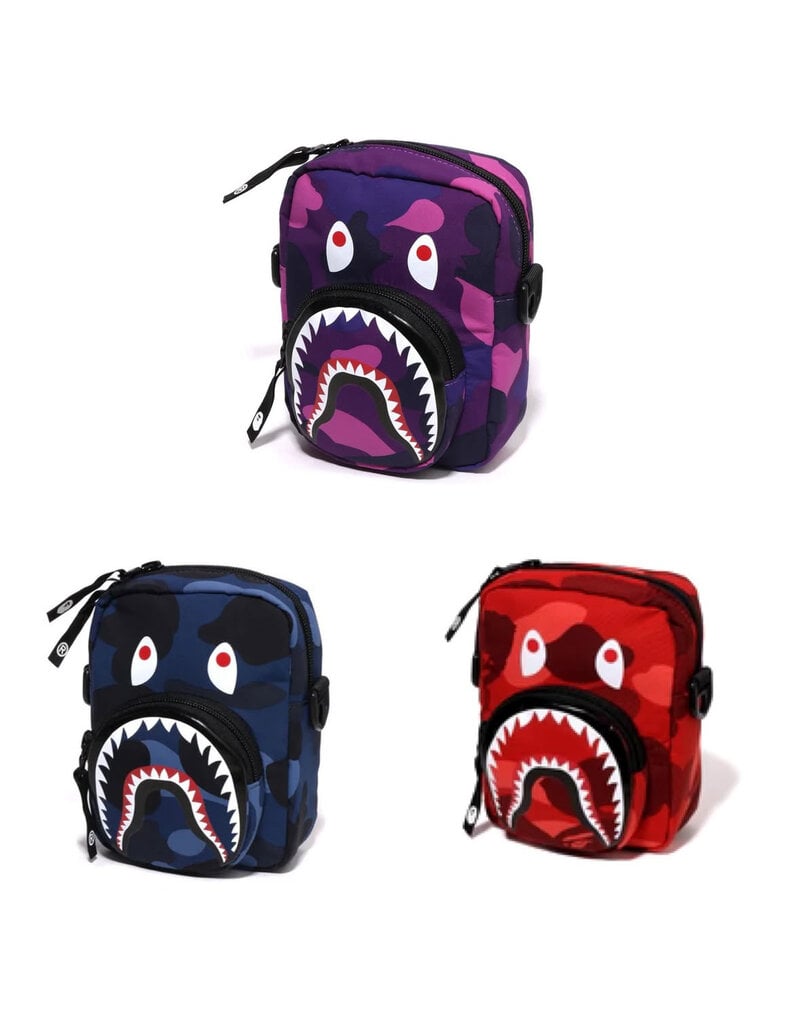 Abathing Ape BAPE COLOR CAMO SHARK MINI BAG