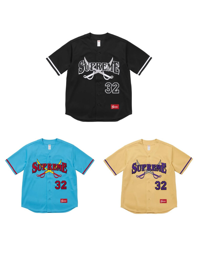 Supreme Supreme Swords Baseball Jersey