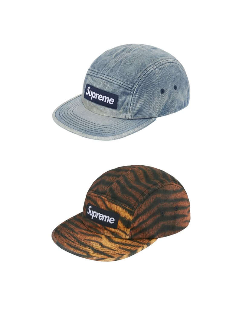 帽子 supreme Washed Chino Twill Camp Cap Supreme Washed Chino Twill Camp Cap (FW24) - $48