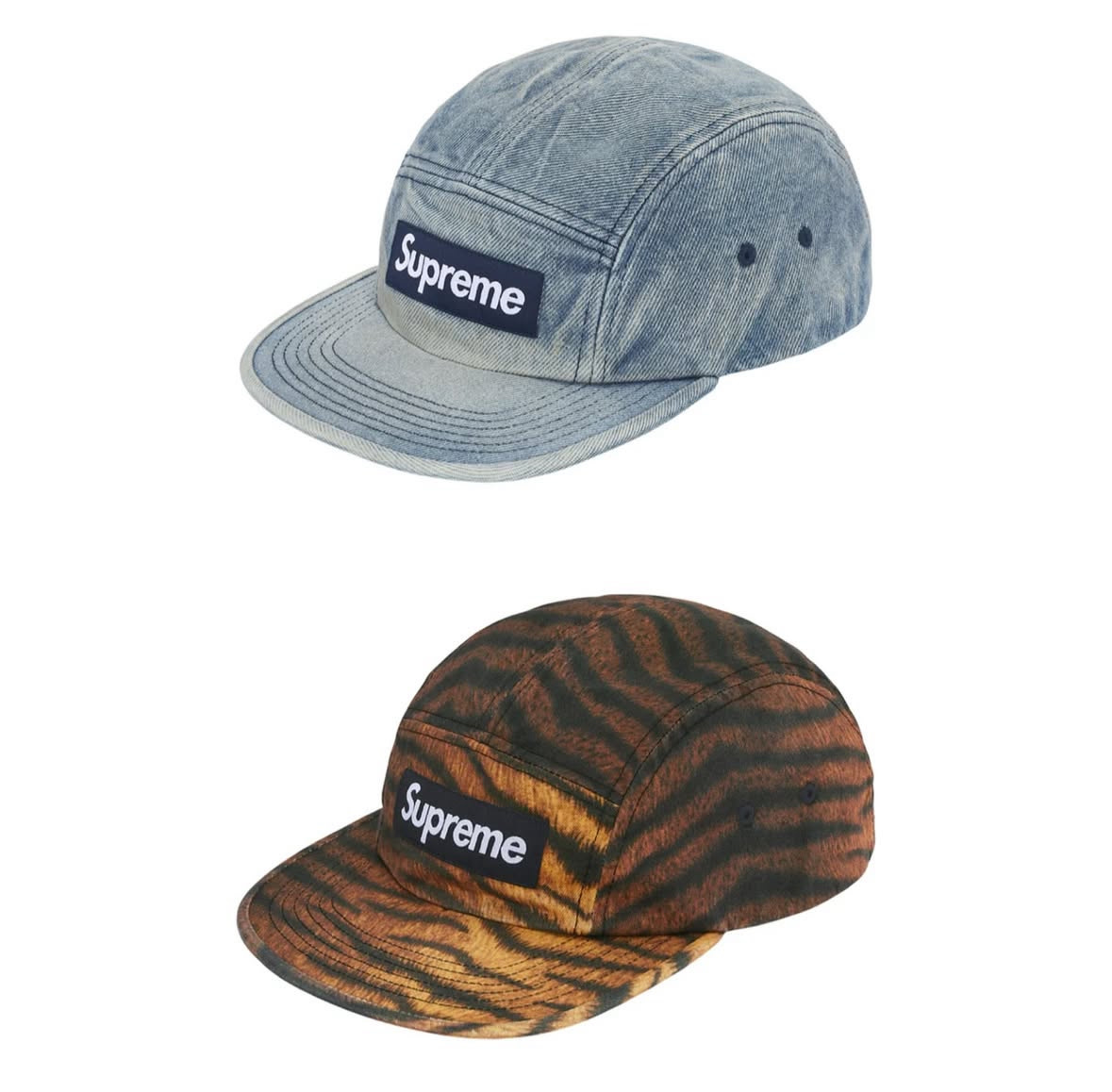帽子 Supreme Washed Chino Twill Camp Cap 16aw Supreme Washed Chino Twill Camp Cap (SS24) - $48