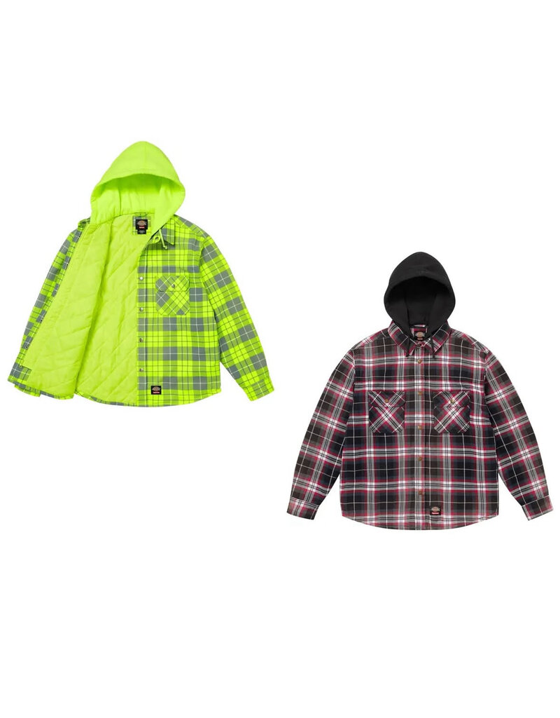 Supreme Supreme Dickies Lined Zip Up Hooded Flannel Shirt