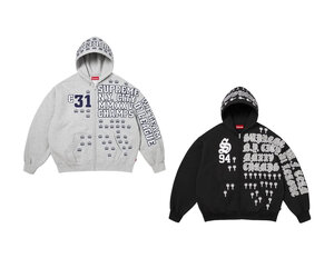 Supreme Supreme League Champs Zip Up Hoodie - Private Stock