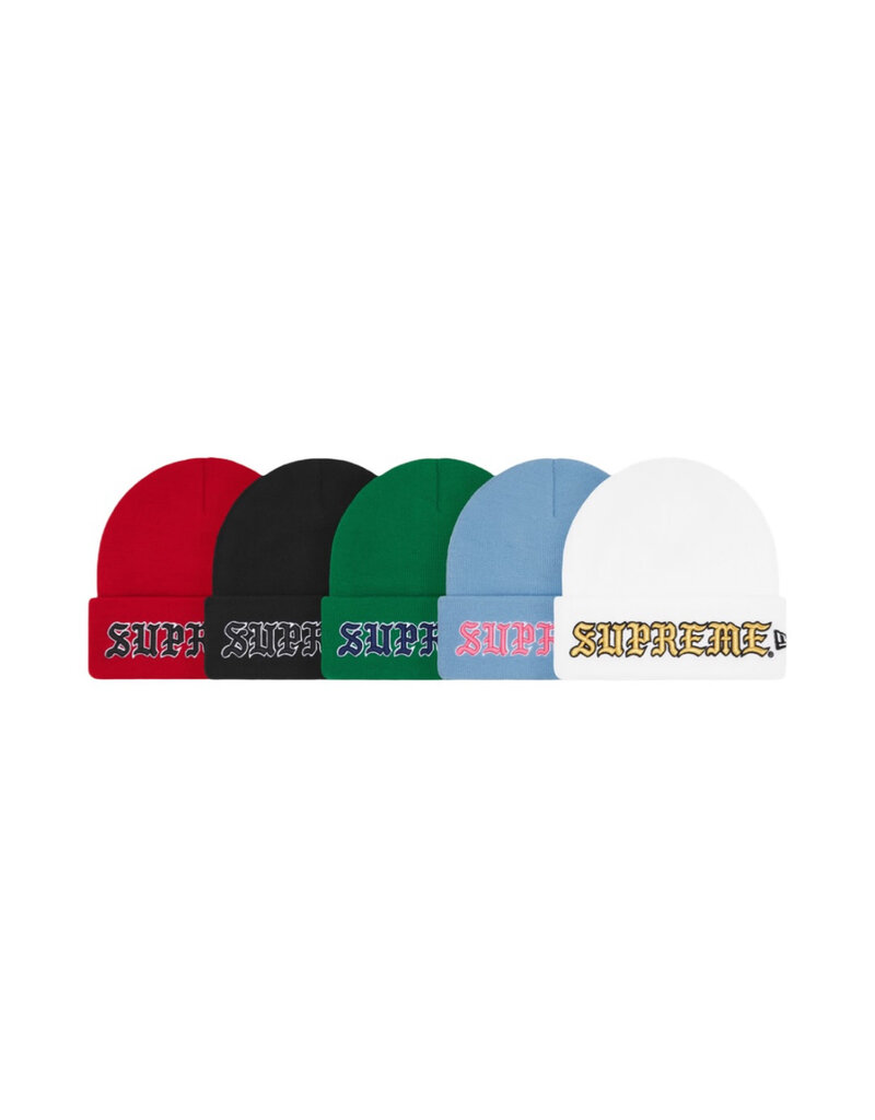 Supreme Supreme New Era Old English  Beanie
