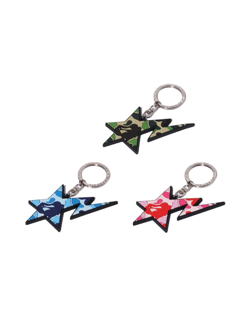 Abathing Ape BAPE ABC CAMO STA RUBBER KEYCHAIN