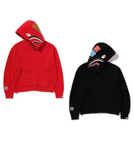 Abathing Ape BAPE SHARK FULL ZIP KNIT HOODIE