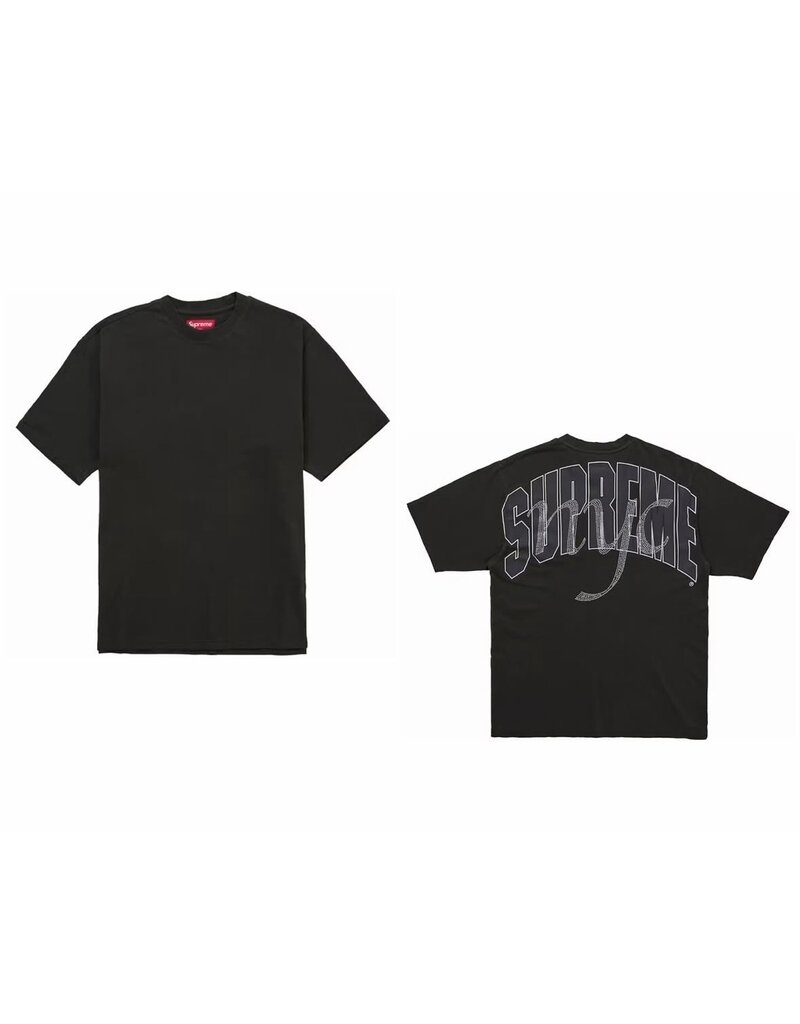 Supreme Supreme Rhinestone Script S/S Top