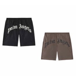 Palm Angels Palm Angels Curved Logo Swimshorts