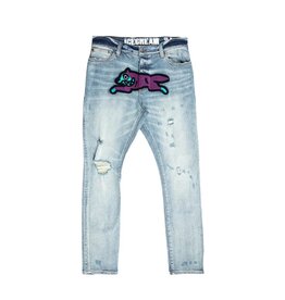 Ice Cream icecream running dog patch jean