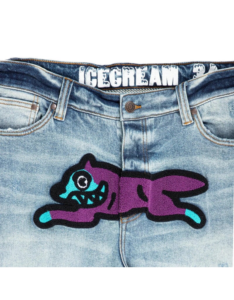 Ice Cream icecream running dog patch jean