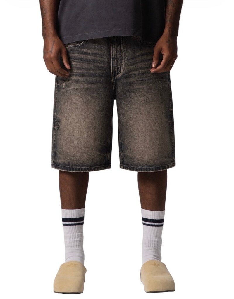 Serenede Serenede Gun Metal Denim Shorts