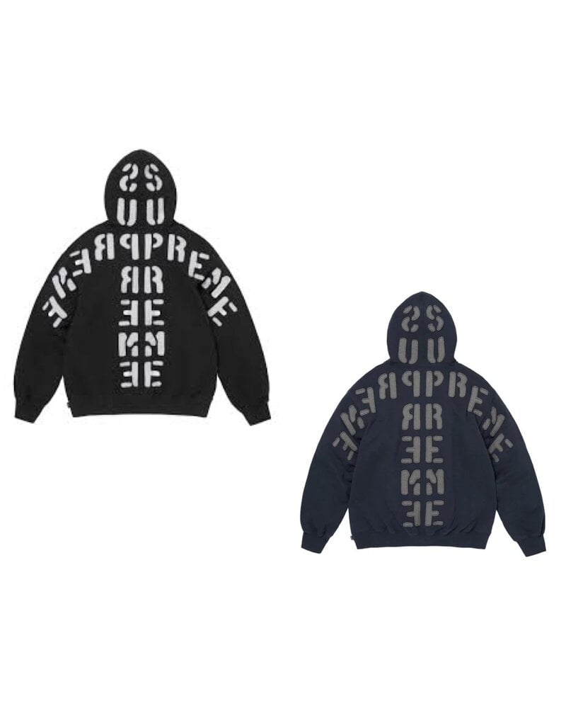 Supreme Supreme Mirrored Applique Hooded Sweatshirt
