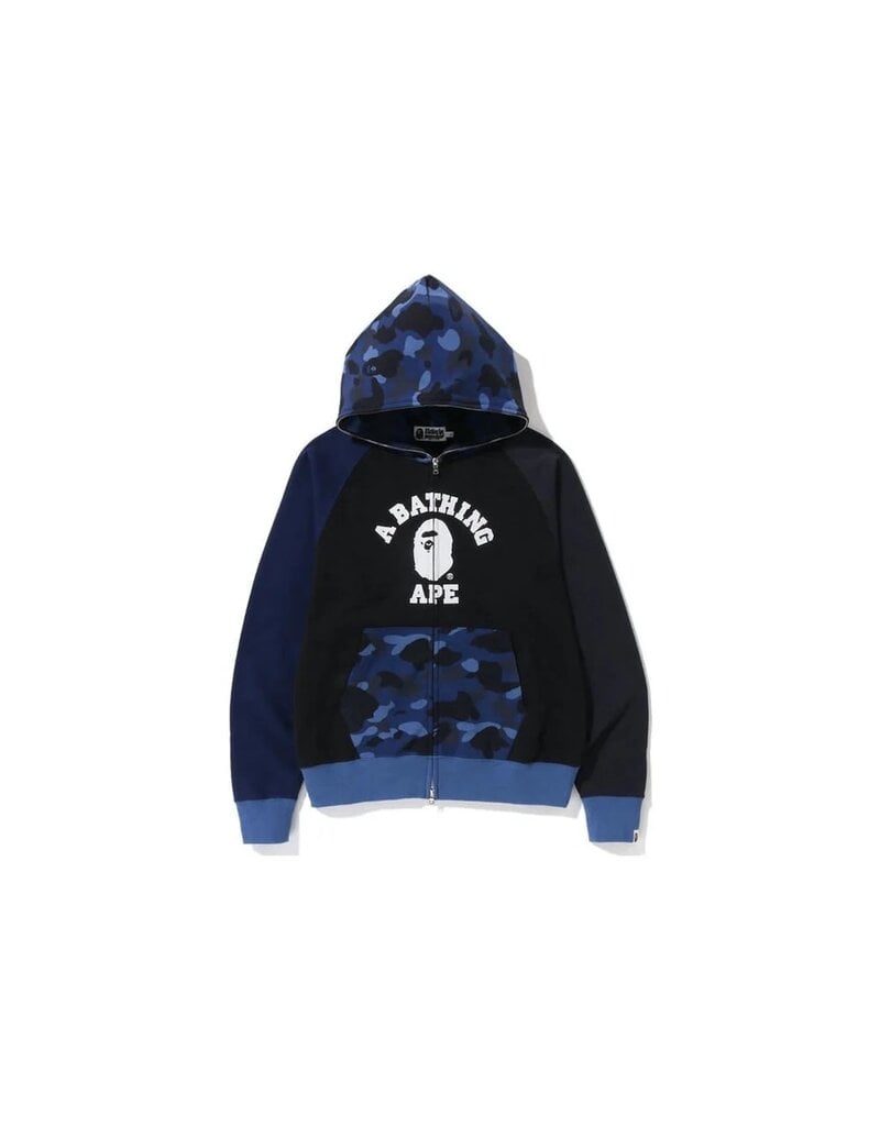 Abathing Ape BAPE COLOR CAMO RELAXED FULL ZIP NAVY 2XL