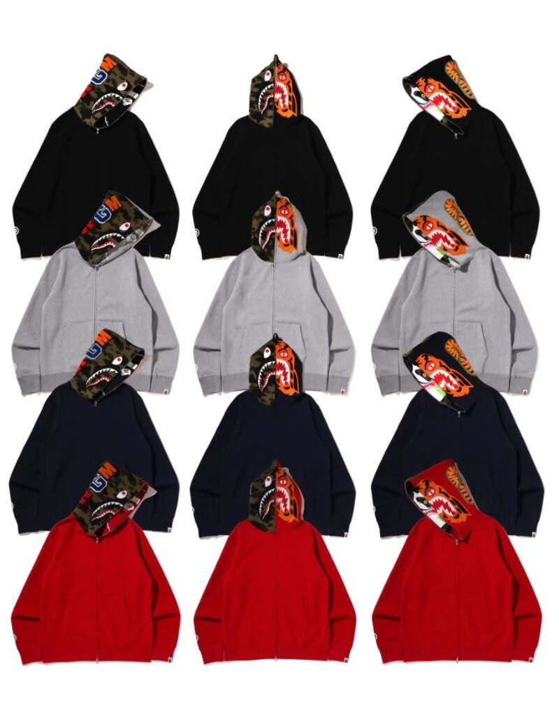 Abathing Ape CRAZY FACE FULL ZIP HOODIE NAVY 2XL