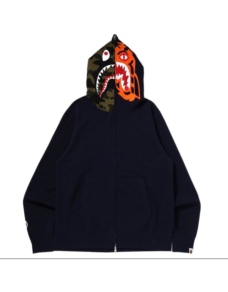 Abathing Ape CRAZY FACE FULL ZIP HOODIE NAVY 2XL