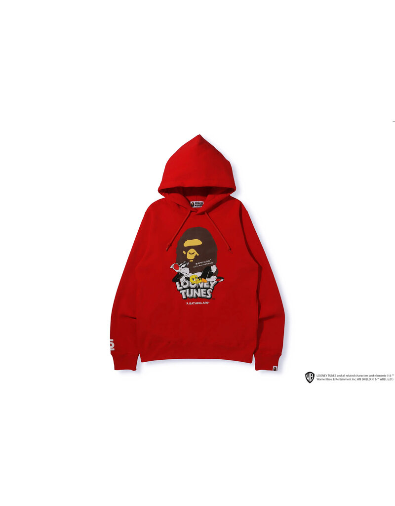 Abathing Ape BAPE LOONEY TUNES PULLOVER RED 2XL