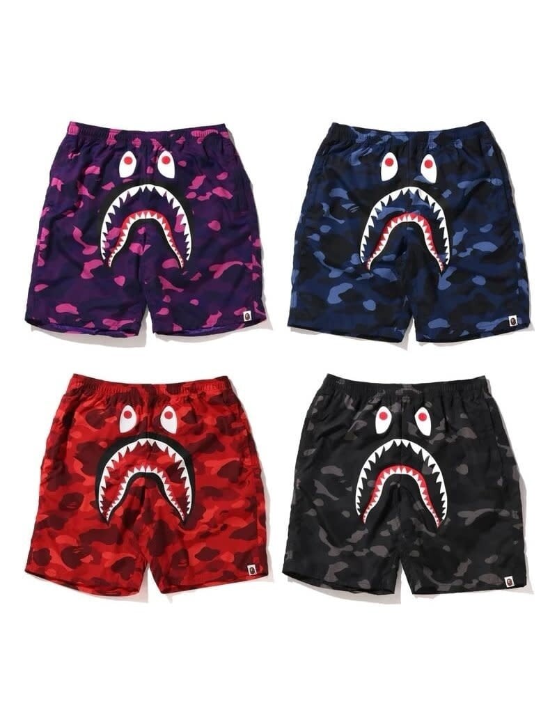 Abathing Ape BAPE COLOR CAMO SHARK BEACH SHORTS
