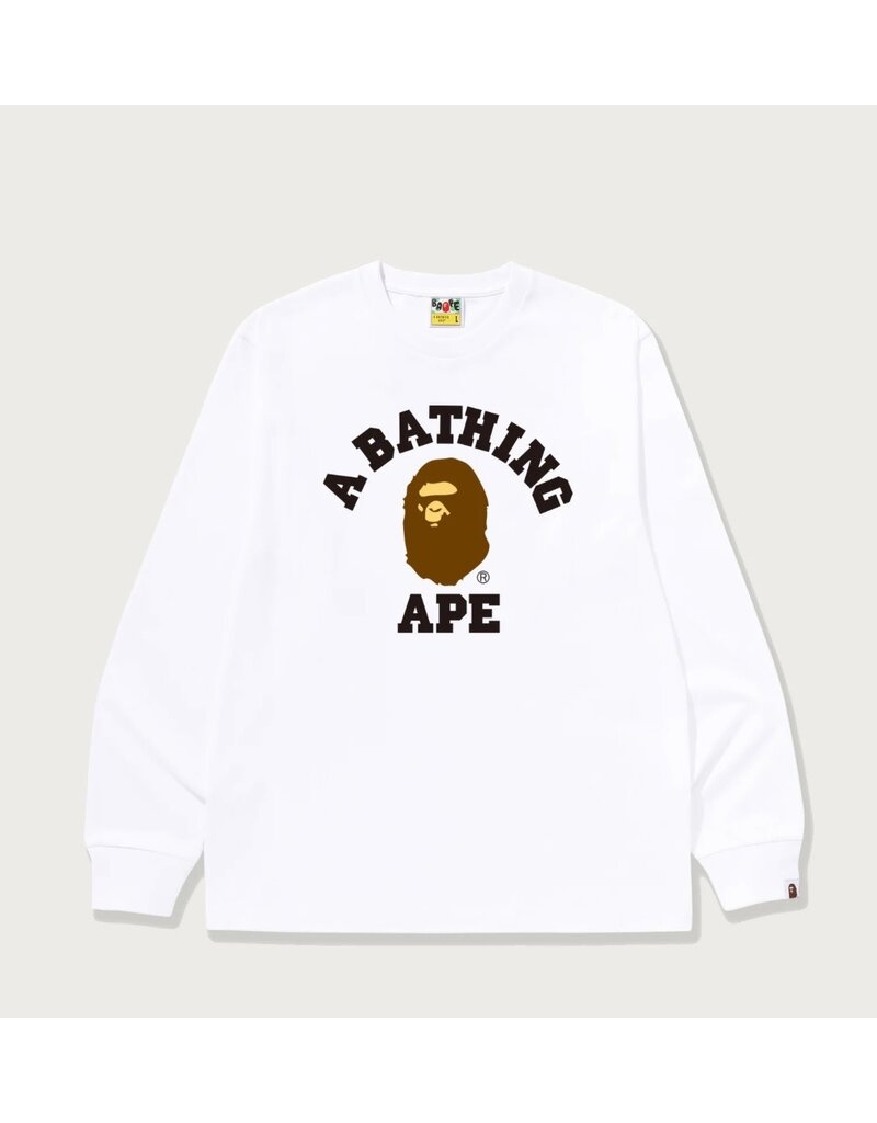 Abathing Ape BAPE COLLEGE LS TEE