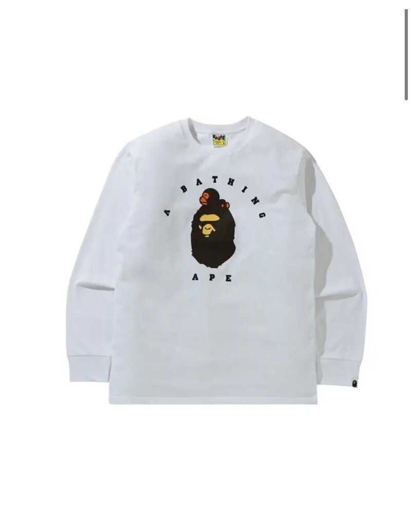 Abathing Ape BAPE NEW YEARS MILO ON APE HEAD L/S TEE
