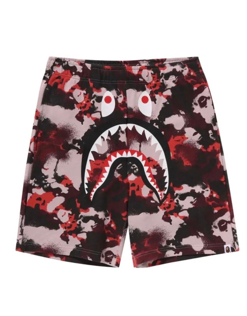 Abathing Ape BAPE MAP CAMO SHARK SWEAT SHORTS