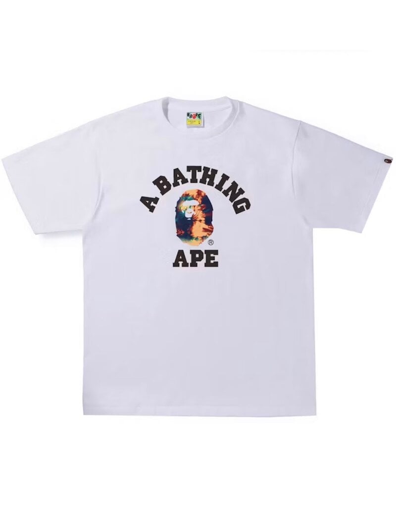 Abathing Ape BAPE TIE DYE COLLEGE TEE